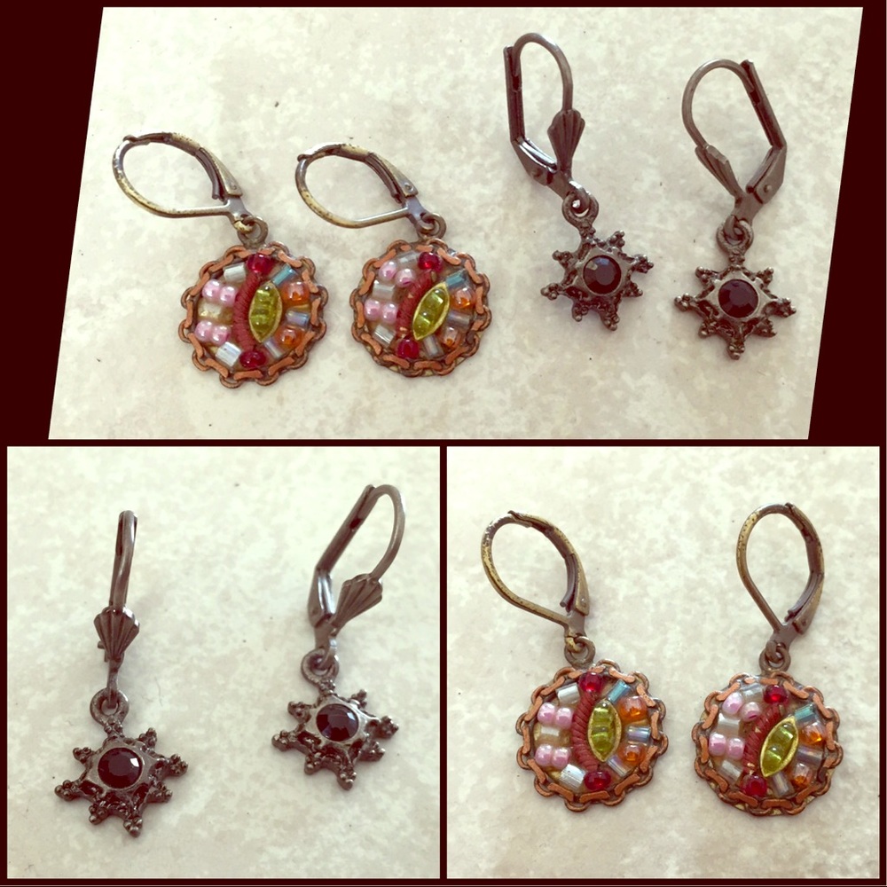 VINTAGE DROP EARRINGS - SET OF 2